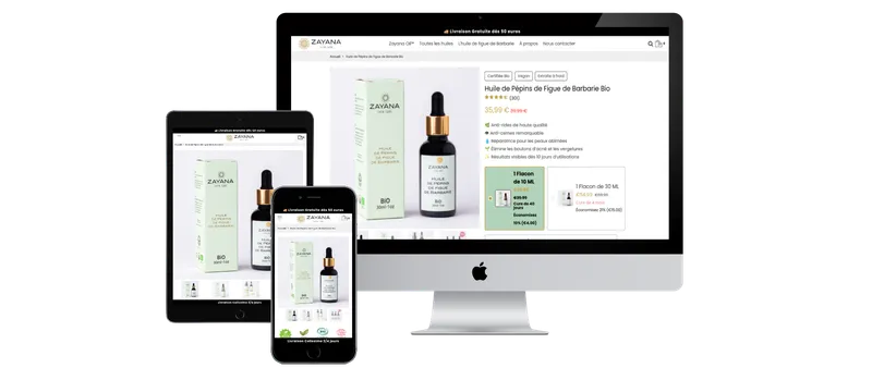 Refonte de page produit e-commerce